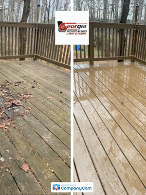 Deck Washing in Cartersville, Georgia