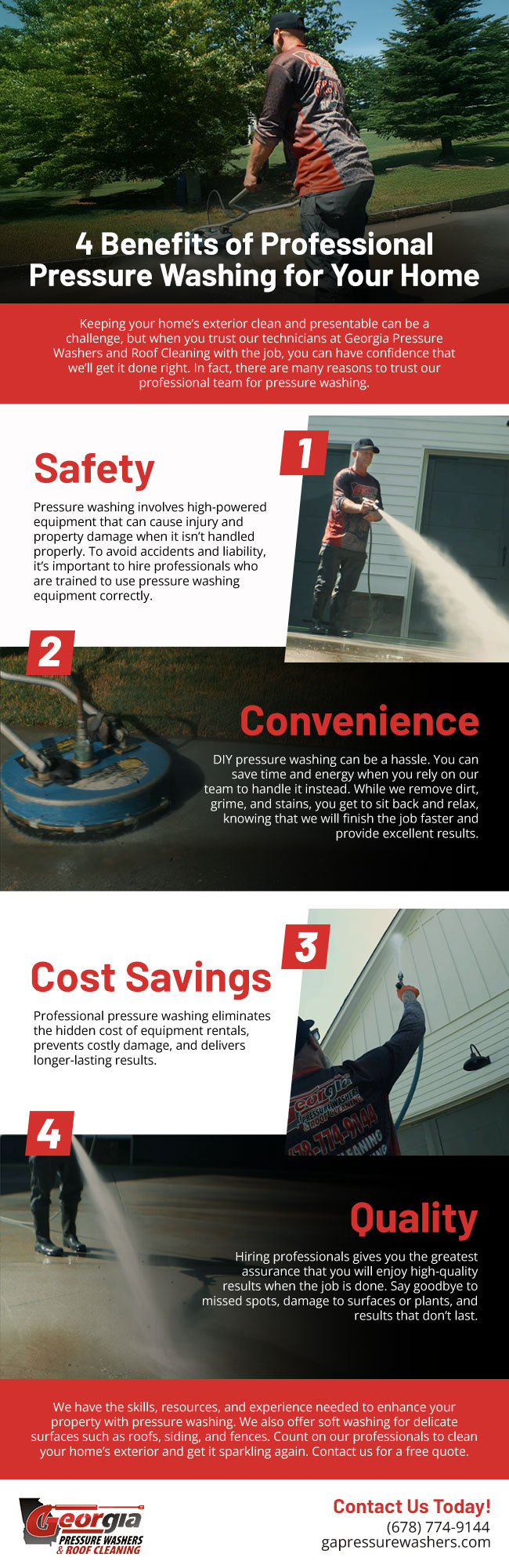 4 Benefits of Professional Pressure Washing for Your Home